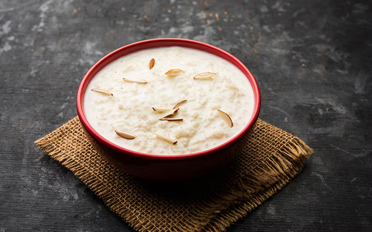 Creamy dessert in a bowl